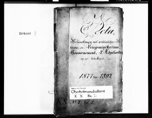 Verhandlungen mit militärischen Behörden , Band 3