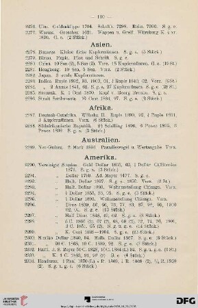 [Asien, Afrika, Australien, etc.] (Nr. 2278-2321]