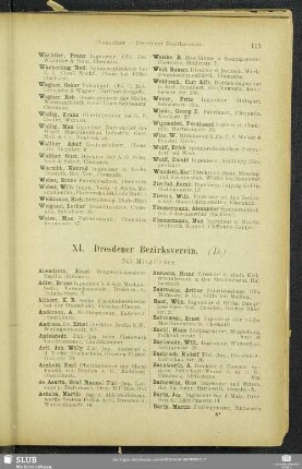 XI. Dresdener Bezirksverein.