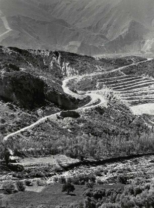 Landschaft in den Alpujarras bei Lanjaron, Andalusien