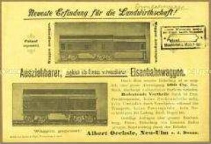 Ausziehbarer Eisenbahnwagen