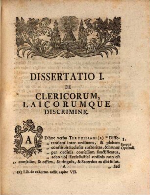 De Hierarchia Ecclesiæ Catholicæ Dissertationes Theologico-Historicæ : In Studio Generali Congregationis Benedictino-Bavaricæ Ad Exemptum Monasterium Priflingense Translato Cum Positionibus Ex Theologia Universa Disputationi Finali Expositæ