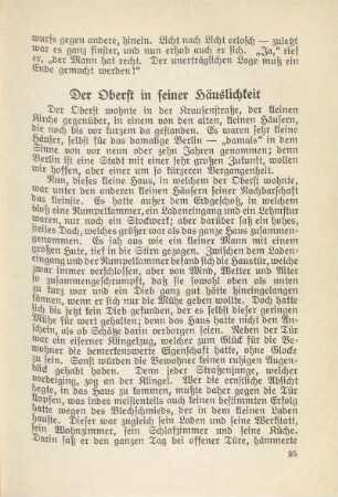 Der Oberst in seiner Häuslichkeit
