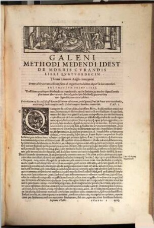 Galeni Opera, 7. Librorum Septima Classis Curativam Methodum tum diffuse tum breviter descriptam, victus rationem in morbis acutis, singulorum morborum facile paranda remedia, privatam quorundam morborum curationem, chirurgie constitutionem, fractaturarum ac luxationum sanationem, fasciarum deniq[ue] & laqueorum & machinamentorum tractatum continet