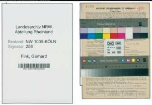 Entnazifizierung Gerhard Fink , geb. 23.02.1904 (Kaufmaennischer Angestellter)