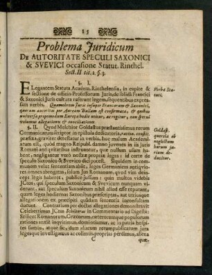 14-22, Problema Juridicum