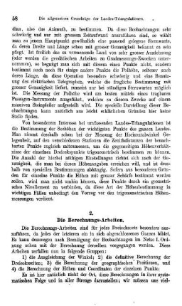 Artikel 2. Die Berechnungs-Arbeiten.