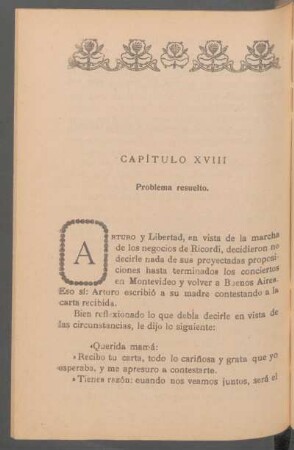 Capítulo XVIII - Problema resuelto. : ["Capítulo XVIII - Problema resuelto" del Tomo segundo incorrecto encuadernado, falta el Capítulo LXIV - ¡Amor, divino amor!]