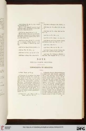 Note per la parte seconda. Topografia di Siracusa