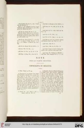 Note per la parte seconda. Topografia di Siracusa