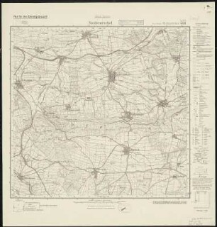 Meßtischblatt 4628 : Niederorschel, 1936 : Niederorschel. - Hrsg. 1909, einz. Nachtr. 1928. - 1:25000. - [Berlin]: Reichsamt für Landesaufnahme, [19]36. - 1 Kt.