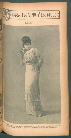 Modas - Traje de jovencita, de tul blanco [...] - [Fotografía]