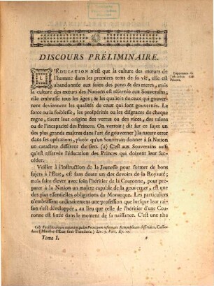La Science Du Gouvernement : Ouvrage De Morale, De Droit Et De Politique, qui contient les principes du commandement & de l'obéissance ; où l'on réduit toutes les matieres de Gouvernement en un corps unique, entier dans chacune de ses parties & où l'on explique les droits & les devoirs des Souverains, ceux des Sujets, ceux de tous les Hommes, en quelque situation qu'ils se trouvent, 1. Contenant L'Introduction