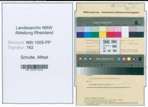 Entnazifizierung Alfred Schulte , geb. 03.09.1895 (Bergmann)