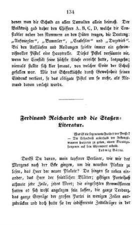 Ferdinand Reichardt und die Straßen-Literatur