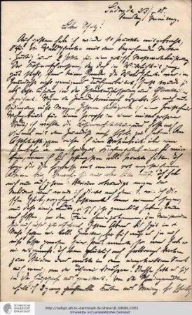 Brief vom 23.05.1908