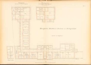 Schullehrer-Seminar, Heiligenstadt: Grundrisse Zwischengeschoss, EG 1:100