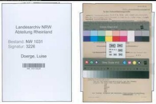 Entnazifizierung Luise Doerge , geb. 04.11.1897 ()