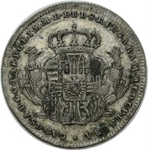 Zehnkreuzer des Deutschen Ordens auf den Tod des Hochmeisters Karl Alexander von Lothringen, 1780