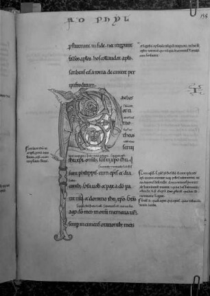 Glossar zu den Paulusbriefen / S. Pauli Epistolæ, cum glossa — Initial P, Folio fol. 138 r