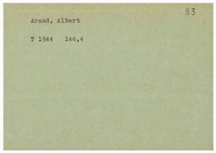 Arand, Albert
