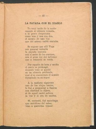 La payada con el diablo