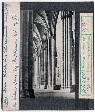 Köln: Dom, Inneres, Südseitenschiff nach Nordwesten