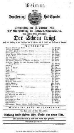 Der Schein trügt
