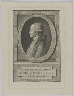Bildnis des Louis-François-Joseph de Bourbon de Conti