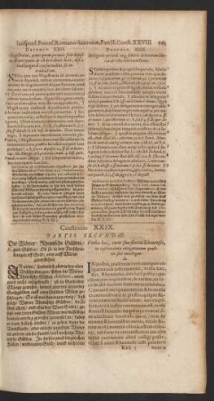 Constitutio XXIX.