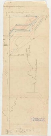 Thiersch, Friedrich von; München; Justizpalast - Hauptgesims (Schnitt); Profile (Schnitte)