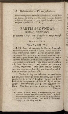 Sermo Septimus ...Ies. LXI. LXII. - Sermo Octavus ...Cap. LXIII.-- LXVI.