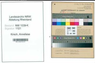 Entnazifizierung Anneliese Kirsch , geb. 14.07.1919 (Sekretaerin)