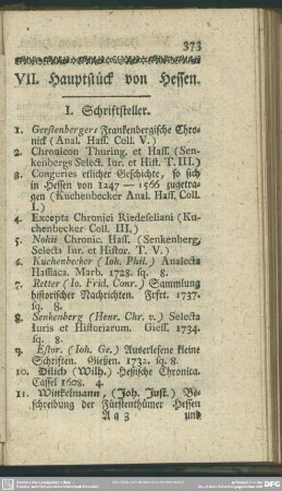 VII. Hauptstück von Hessen