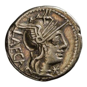Münze, Denar, 125 v. Chr.