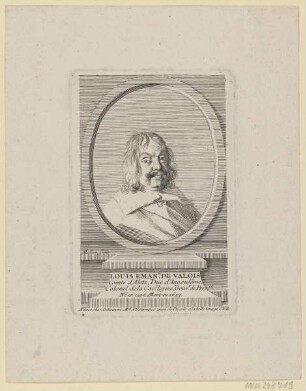 Bildnis des Louis Eman. de Valois