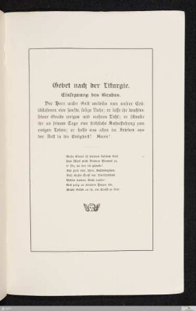 Gebet nach der Liturgie
