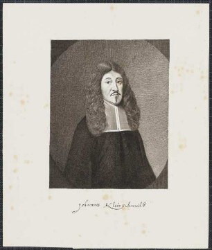 Icones Professorum Marpurgensium — Bildnis des Johannes Kleinschmidt (1607-1663)