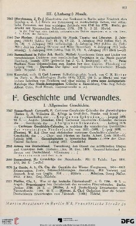 Geschichte und Verwandtes (Nr. 2567-2811)