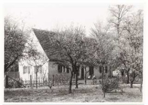 Siedlung Lendelsches Gelände, Potsdam-Bornstedt: Wohnhaus (Thunert, Baur ?) Gartenansicht