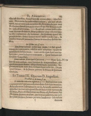 Ex Tomo IX. Operum D. Augustini.