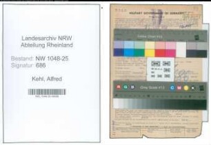 Entnazifizierung Alfred Kehl , geb. 05.02.1889 (Bandagist)