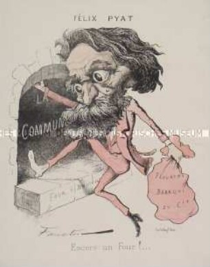 Felix Pyat - Karikatur auf Pyat und die Pariser Kommune
