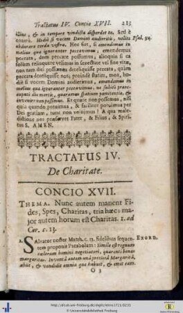 Tractatus IV. De Charitate.