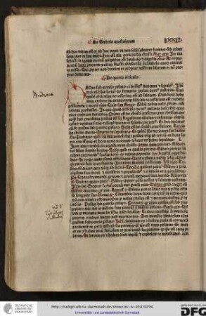 Passus sub Pontio Pylatio, crucifixus mortuus et sepultus. Istum articulum secundum Heinricum de Firmaria posuit beatus Andreas qui quidem articulus necessarius est ad salutem...