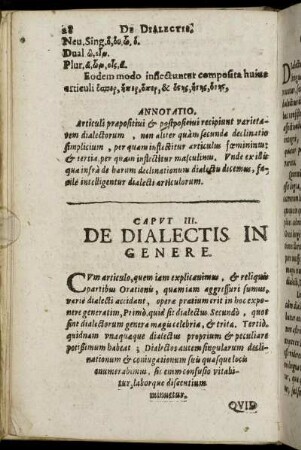 Caput III. De Dialectis In Genere.