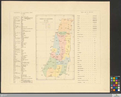 Map Of Western Palestine : In 26 Sheets : From Surveys Conducted For The Committee Of The Palestine Exploration Fund
