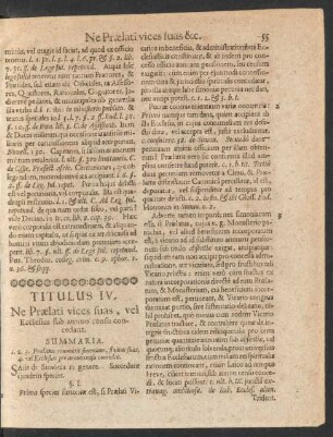 Titulus IV. Ne Praelati vices suas, vel Ecclesias sub annuo censu concedant