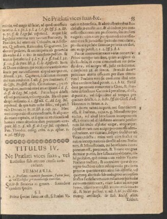 Titulus IV. Ne Praelati vices suas, vel Ecclesias sub annuo censu concedant