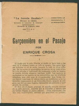 1920000700: Garçonnière en el pasaje